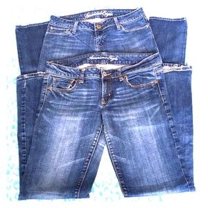 2 pairs of American Eagle jeans! Great condition!